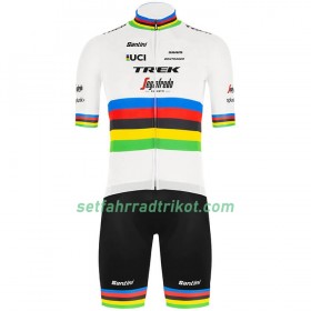 Fahrradbekleidung Radtrikot Kurzarm + Trägershorts 2020 Trek-Segafredo UCI-Weltmeisterschaften N001